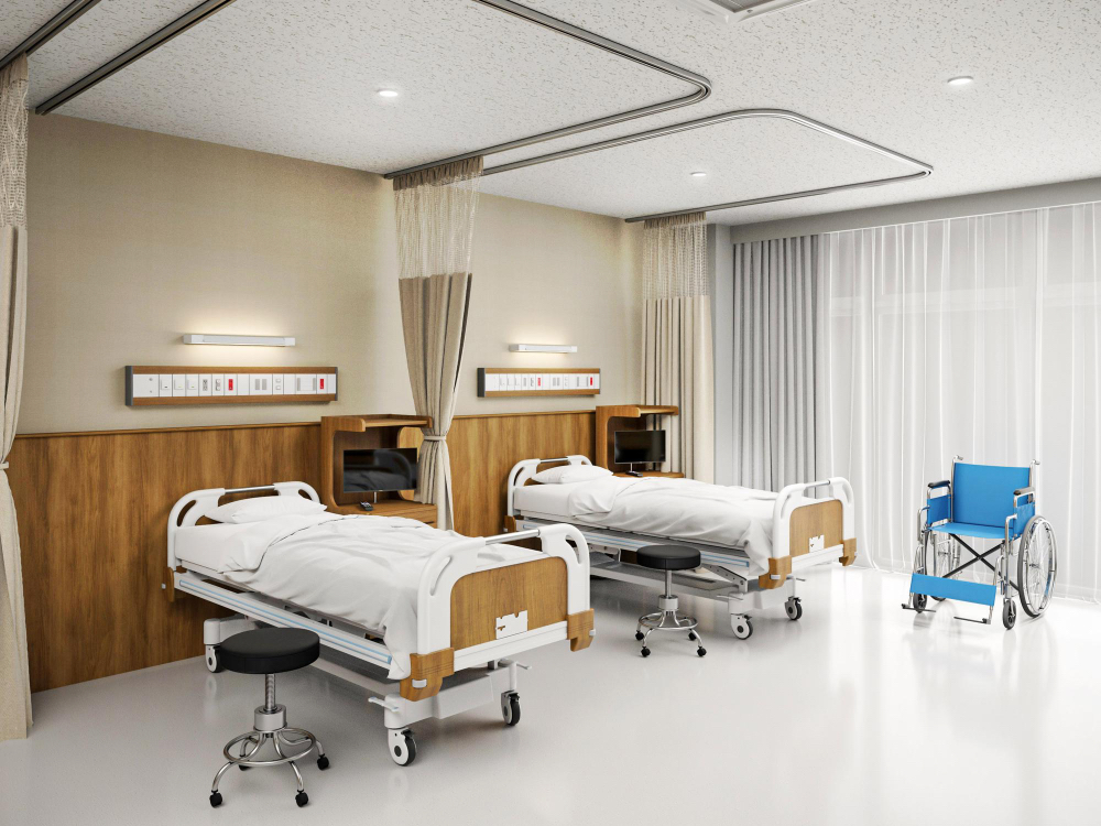 Hospital room and medical facilities