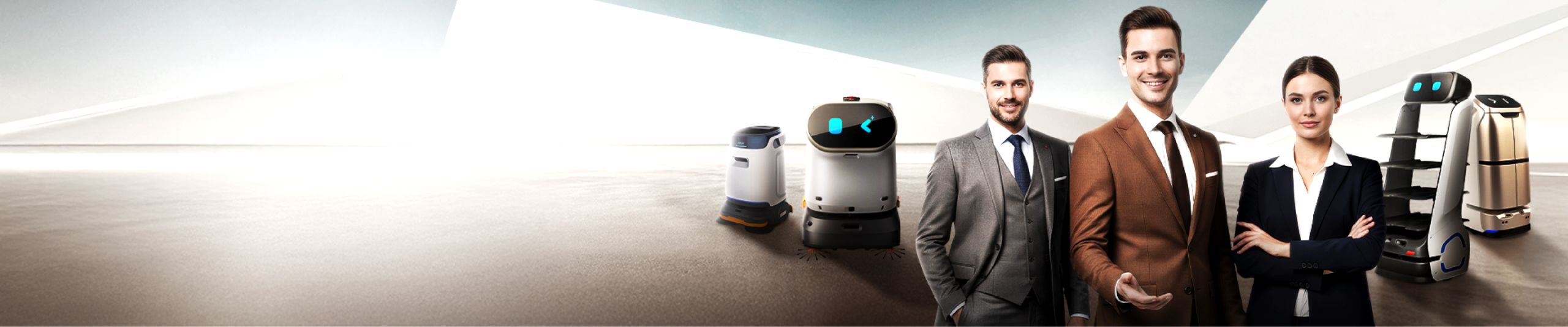 Service team and robotic assistants